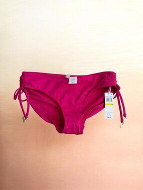ANNE COLE Pink Bikini Bottoms Size Medium NEW NWT